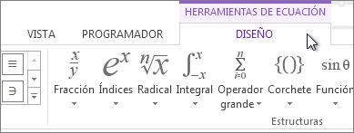 Herramientas de ecuación