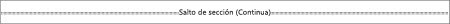 Aspecto de un salto de sección