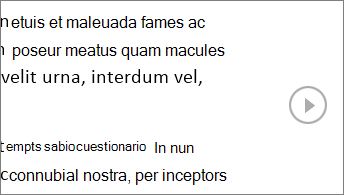 Imagen que muestra la flecha para pasar de página a la derecha en modo Lectura