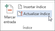 Actualizar índice