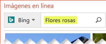 Escriba los términos de búsqueda que describen la imagen prediseñada que desea buscar