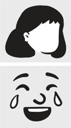 Muestra de una imagen de personas con dibujos animados de la biblioteca de imágenes gratuita de Microsoft 365.