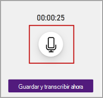 micrófono de transcripción