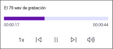 Reproducción de audio