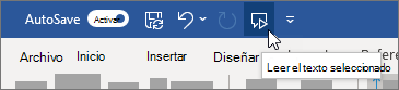 Seleccionar el icono Leer