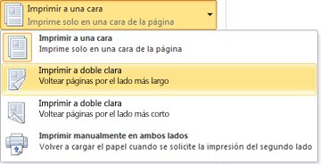 Imprimir a doble cara