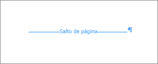 Ejemplo de salto de página