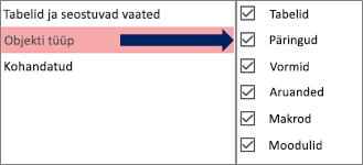 Dialoogiboks Navigeerimissuvandid