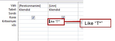 Like-päringukriteeriumid