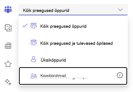 õpilaste rühmad