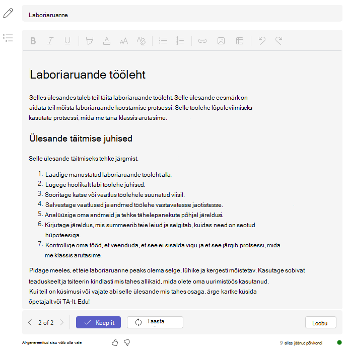 lab report steps