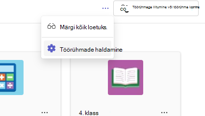 meeskondade haldamine