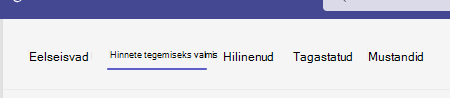 valmis hinnete tegemiseks.