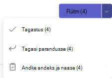 Tagastussuvandi kuvatõmmis.