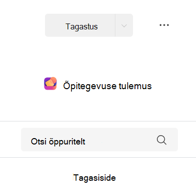 Õppetegevuse tulemuste kuvatõmmis.