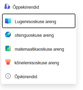 Lugemise edenemise kuvatõmmis.