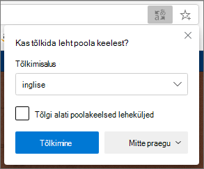 Tõlkepaneeli kinnitamine