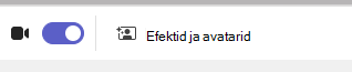 Efektide ja avataride kuvatõmmis.