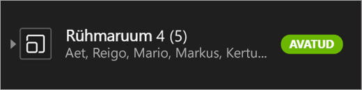 Avatud rühmaruum.
