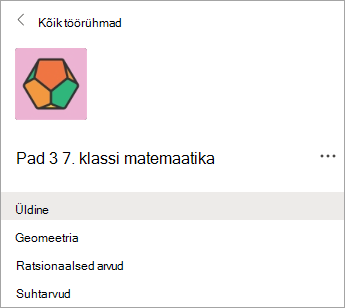 Kanal 7. klassi õpetajate töörühmas.