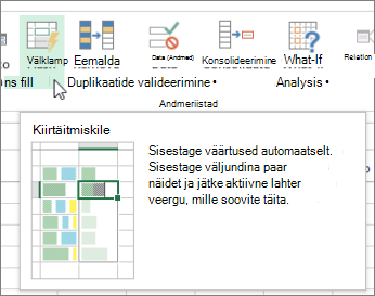 Lindi suvand „Kiirtäitmine”