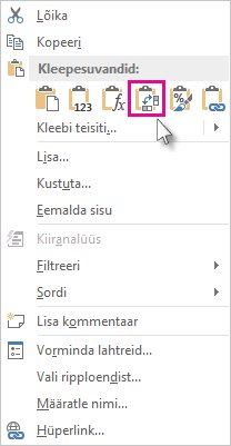 Menüü Kleepesuvandid