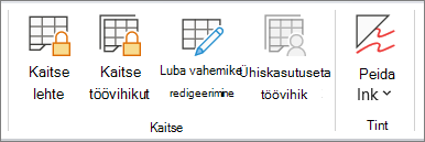 Kaitse lehte jaotises Läbivaatus