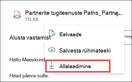 Uue Outlooki manuse allalaadimine