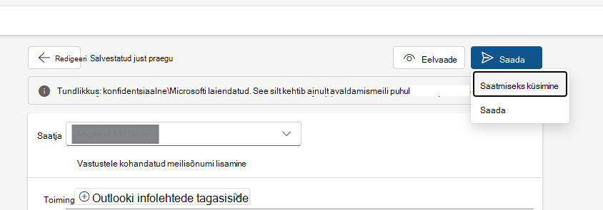 Infolehed Küsi saatmiseks