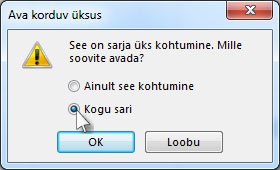 Kogu koosolekusarja valimise suvand
