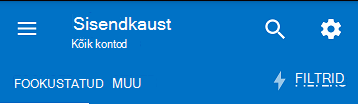 Fookustatud vaate aktiveerimine