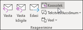 Koosolekuga vastamine