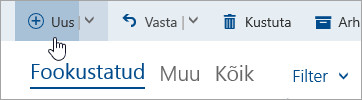 Nupu „Kirjuta uus sõnum“ kuvatõmmis
