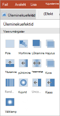 Üleminekuefektid