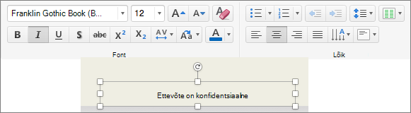 Jalusevormingu redigeerimine