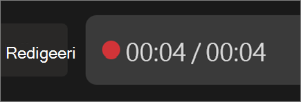 A active record button in the PowerPoint recording experience
