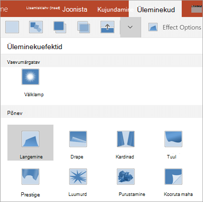 Üleminekuefektid
