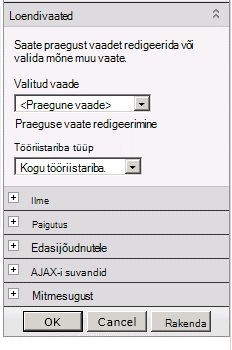 Menüü Veebiosa