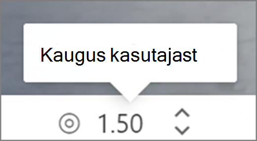 Kaugus kasutaja kasutajaliidesest