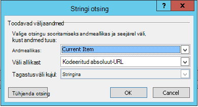 Praeguse üksuse hüperlingi lisamine 1