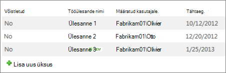 Infolehe joonteta vaade