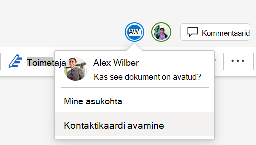 Kuvatõmmis mitmest sama dokumendiga töötavast kaastöötajast.