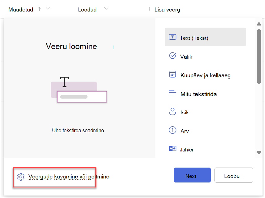 Kuvatõmmis – valitud on kuvatud peitveerud