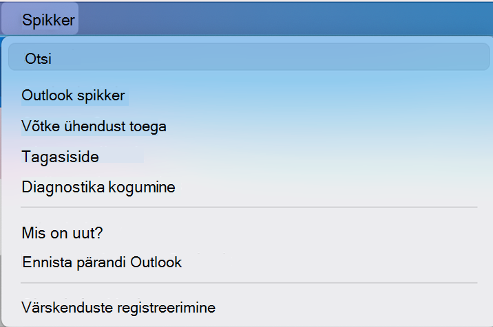 tumblerlüliti uued Outlooki suvandid