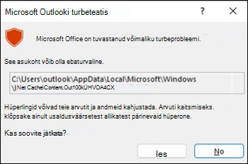 Outlook blokeerib .ics failid