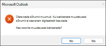 SMIME allkirjastatud OME meilitõrge