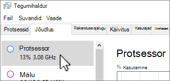 Performance tab and CPU info.