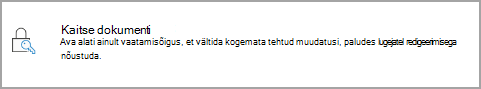 Dokumendi kaitsmine