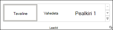 Word laadi valimine