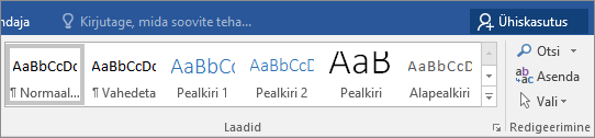 Laadigalerii on menüüs Avaleht